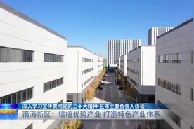 深入学习宣传贯彻党的二十大精神·区市主要负责人访谈｜威海市南海新区：培植优势产业，打造特色产业体系图片