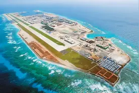 大量工程船前往南海，中国开启新一轮填岛，又一艘不沉航母将建成图片