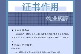 执业药师证书的作用有哪些图片