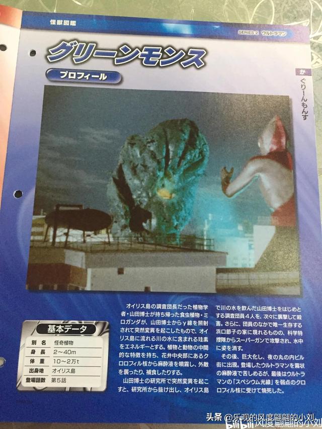 初代奥特曼怪兽图鉴大全