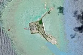 南海“填海造岛”现状：我国成功把南薰礁吹填成为南薰岛图片