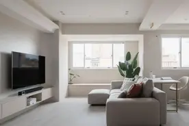 爆改86㎡老房，放大公共领域、色彩搭配、储物规划，生活温馨图片