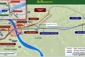 中老铁路与泰国高铁的连接方案来了，新桥2026年动工，2029年通车图片