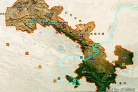 形状如同一柄“玉如意”，甘肃省的版图为什么如此奇特？图片