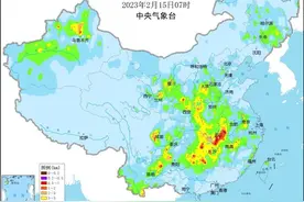 气象雷达图变成大范围白纸，潮湿2月大逆转来了！预报：开始变干图片