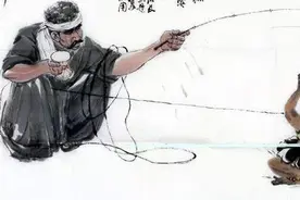 现代故事《老人与猴》图片