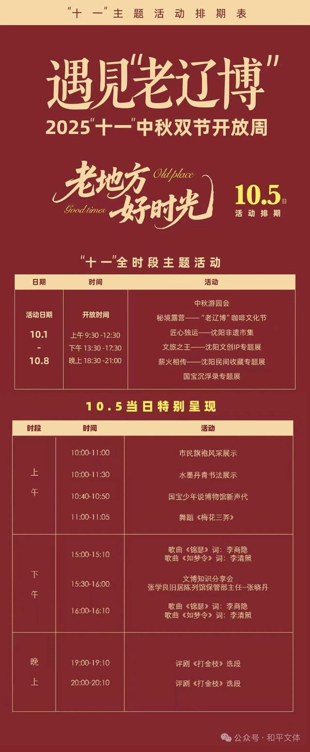 【遇见老辽博—老地方 好时光】2025十一双节邀您开启一场穿越时光的奇妙之旅