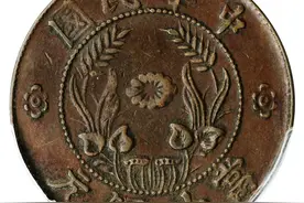 这种铜圆比较少见，河南双旗反S十文，你有这样的钱币吗？图片