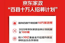 京东家政全国招募10万保洁师图片