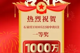 1000万元！石家庄小姐姐来领奖啦！图片
