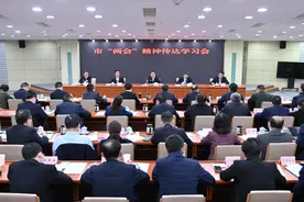 沙坪坝区召开市两会精神传达学习会图片