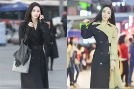 穿风衣，到底配“小脚裤”还是“阔腿裤”？让素人街拍告诉你答案图片