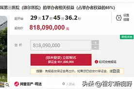 起拍价为8.18亿元！重庆大三甲医院65%权益被拍卖图片