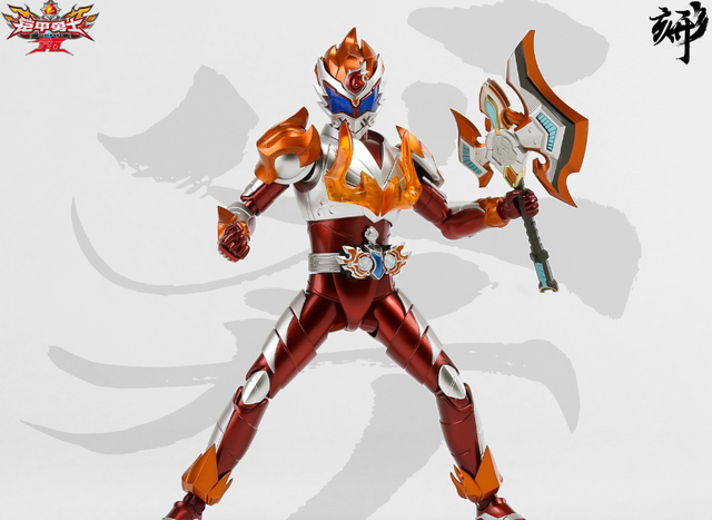 形刻系列手办铠甲勇士拿瓦玩具公开 火之拿瓦 焚尽世间一切罪恶