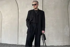 男人想穿得有气质，一条“休闲西裤”少不了，秋冬这样穿时髦高级图片