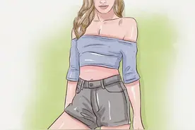 如何穿露肩上衣图片