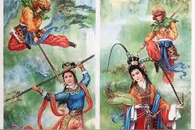 非常精彩的神仙打架题材年画，看看很有意思图片