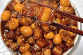 巨好吃的红烧肉鹌鹑蛋，口感Q弹，香而不腻，汤汁拌饭我能吃两碗图片