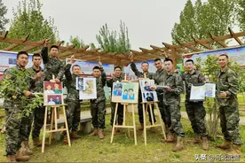 一队一品 | 油画进军营，每一副画都是一个温暖的故事图片