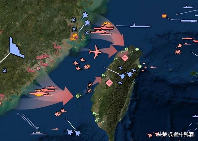 面对有2200架战机、5000枚导弹的中国，是否引爆台海，美军没底气