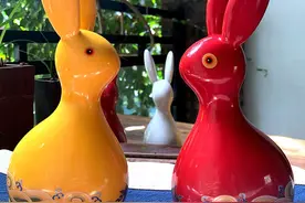 中秋节，福人福地陶瓷生肖兔摆件来啦～附图样图片