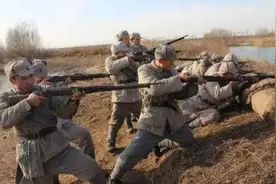 莫辛·纳甘步枪，抗战中也曾经是八路军的装备之一图片