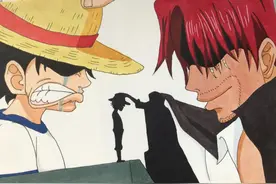 海贼王1043话，香克斯早有预谋，让路飞觉醒能力，成为乔伊波伊图片