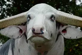 印尼独有的花斑水牛，为献祭而生，45万人民币一头图片