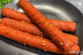 炸香肠，火腿肠这样做老香了，从小吃到大，和街边味道一样，解馋图片