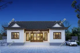 湖南付先生私人定制168平米中式三合院，舒适实用造价也不贵图片