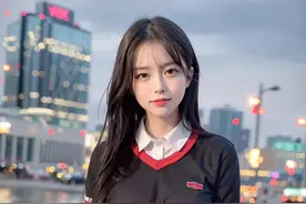 AI绘画运动女孩：健康与美丽的温柔接触图片