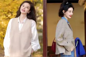 身高不足158，建议多穿“高筒裤+低跟靴”，优化比例不说还特显高图片