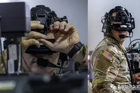 美国使用混合现实虚拟系统训练士兵图片