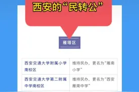 2022年西安民转公学校名单来了，看看有没有你关心的学校？图片