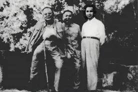 1959年，三位开国元勋在庐山合影！图片