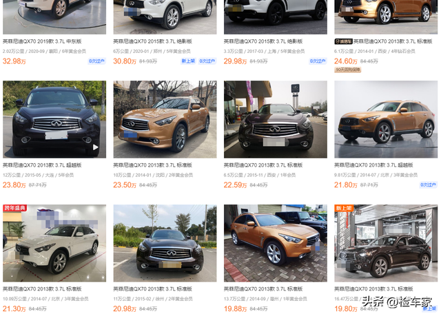 轿跑SUV的鼻祖！这辆英菲尼迪QX70要价38万，能不能买？