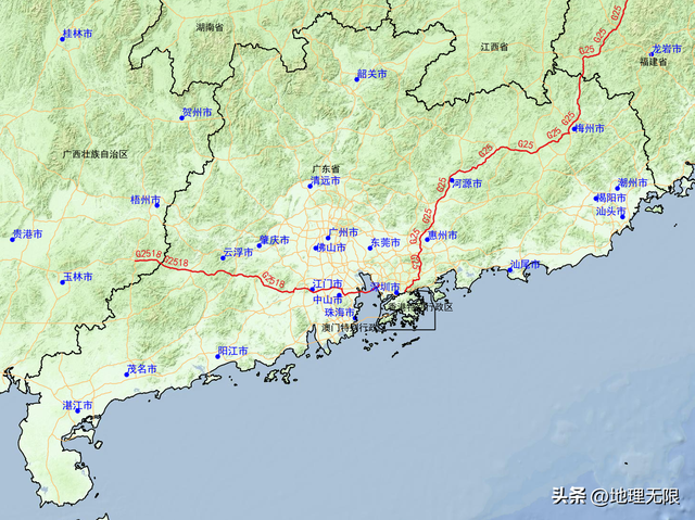 高清地图详解广东省高速公路（国家高速篇）