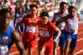 「图集」38秒83小组第五 中国男队无缘4X100米接力决赛图片