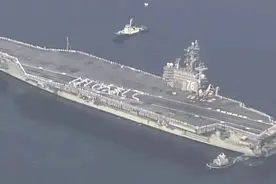 见人下菜碟？里根号航母的U型转弯，美国这次又要演什么新戏？图片