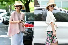 今夏火了一种裙子，叫：“三宅竖褶裙”！显瘦显高，50、60岁很美图片