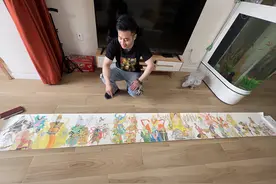 “90后”小伙手绘《西游记》人物 只为给孩子带来不一样的童年图片