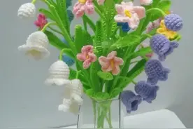 织女的日常#给大家分享一下铃兰花的钩织图解图片