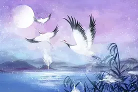 秦观很经典的一首写景诗，白水绕青山，宛如一幅绝美的画卷图片