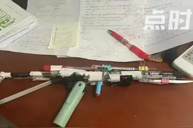 初一学生自制“仿真枪”，材料竟然是…图片