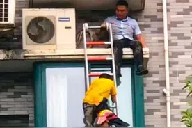 徒手爬楼救人登热搜后，退伍军人许亮说：“我不想通过这件事成为网红”图片