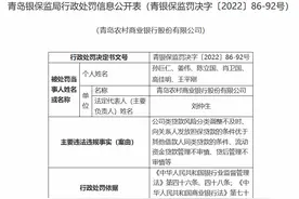 遭千万元处罚、2022年营收净利罕见“失速” ！青岛这家银行现隐忧图片