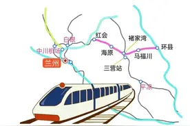 宁夏回族自治区六条规划中包括在建中铁路的线路走向图片