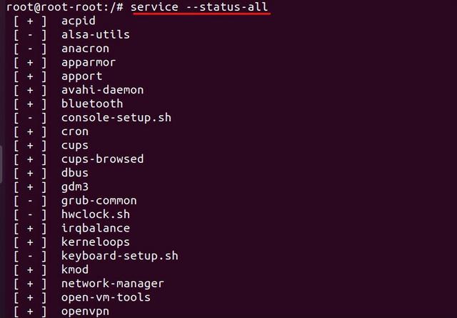 linux下查看网络连接、进程、服务