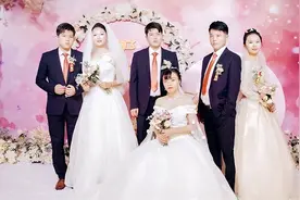 轰动一时的山东三胞胎：考出连号分上同所211，十年后同一天结婚图片