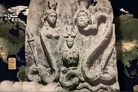 63年新疆出土伏羲女娲交尾图，古巴比伦、印度、希腊都有类似传说图片